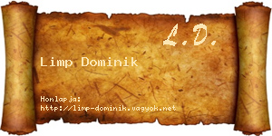 Limp Dominik névjegykártya