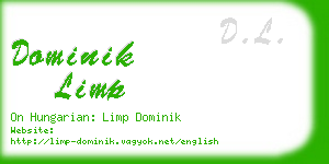 dominik limp business card